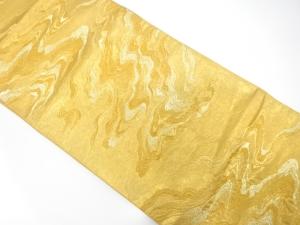 引箔　荒波模様織り出し　袋帯